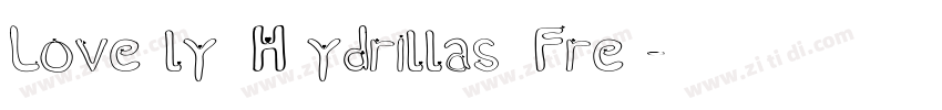 Lovely Hydrillas Fre字体转换